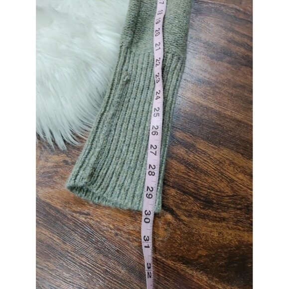 American Eagle Outfitters Military Style Tan Zip Up Wool/Rabbit Hair Sweater XL - Picture 11 of 14